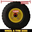 2 x 250mm (10") Trolley Wheel Scooter 16mm SOLID Tyres 4.10 3.50-4 tyre barrow