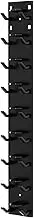 Hat Wall Rack, Baseball Cap Holder, Space-Saving Storage Organizer, Sturdy Metal Hooks and Easy to Install for Bedroom, Closet, Dresser, Offices, 1.5x16.54 inches, Black and White