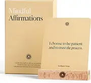 Mindful Affirmation Cards, Mindfulness Gifts for Women and Men, Inspirational Cards with Daily Mantras to Ignite Your Purpose, Positive Affirmations with A Display Stand, 52 Cards - Intelligent Change