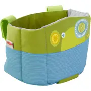HABA Soft Doll's Bike Seat Blue & Green - Attaches to Handlebars with Hook & Loop Attachment in Blue Multi at Nordstrom