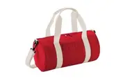 Bagbase Mini Barrel Shoulder Bag (Classic Red/Off White) (One Size)