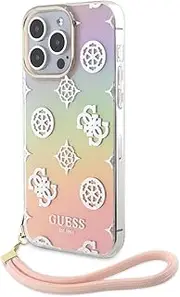 Guess Glitter Peony Edition for iPhone 15 Pro Max, Pink