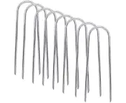 Trampolines Wind Stakes Heavy Duty U Type Sharp Ends Safety Ground Anchor Galvanized Steel for Soccer Goals, Camping Tents and Huge Garden Decoration