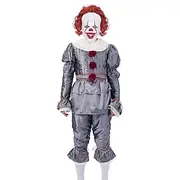 It Burlesque Clown Pennywise Carnival Costume Cosplay Costume Party Costume Adults' Men's Women's Outfits Scary Costume Performance Party Halloween Carnival Ma