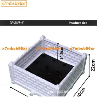 優惠四種顏色 有機蔬菜種菜箱 屋頂花園方形塑料組合花箱 家庭蔬菜種植箱 戶外陽臺種菜箱鐘花箱664