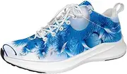 [Generic] Beautiful Blue Christmas Ball Personalized Sneakers Lightweight Walking Shoes Running Athletic Casual Sneakers