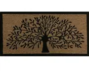 Large Doormat Door Mat Tree Of Life Outdoor Front Rug Coconut Fibre 90 X 45Cm