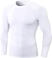 [SPVISE] Men's Compression Shirt Long Sleeve Athletic Workout T-Shirts Top Active Sport Baselayer Undershirt Gear Shirt Dry Fit
