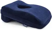 BOLLAER Nap Sleeping Pillow Cushion for Office, Memory Foam Slow Rebound Face Down Desk Pillow Cushion Nap Sleeping Pillow, Removable Washable Velvet Cover