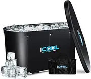 iCool Tubs Ice Bath Tub | Multi-Layered Portable Cold Plunge Tub for Recovery, Foldable & Foldable for Home, Gym & Outdoor Use