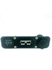 Voltage Gauge Cig Acc Socket Grey 50Amp Anderson Face Mounting Plate Panel 12V