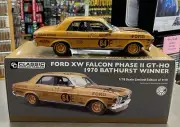 37981 1970 BATHURST WINNER GOLD 50TH ANN MOFFAT FORD XW FALCON 1:18 MODEL CAR
