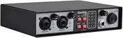 Btuty 2-in 2-out Mixer Recording Sound Card Mixing Console Track Separation External Sound Card Computer Recording Driver Free DJ Microphone Equipment 48V Phantom Power Supply
