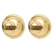 Alno A9250-PB/NL Yale Bath Glass Shelf Brackets Only Unlacquered Brass