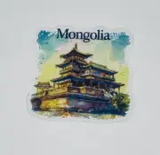 Mongolia Transparent Sticker Travel City Tower Art Decal Vinyl Souvenir Tc6