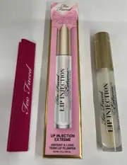 Too Faced Lip Injection EXTREME Plumper Gloss Full Size Original Clear Holiday
