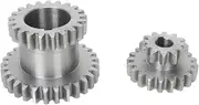 2pcs Fixed Double Gear, Sliding Double Gear, Module M2.25, For CJ0618 C2 C 3 Series Household Desktop Micro Lathe Metal Machining