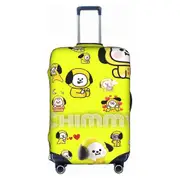 BTS BT21 CHIMMY Luggage Cover Washable Suitcase Protector Anti-scratch Suitcase cover Fits 18-32 Inch Luggage-SFH65