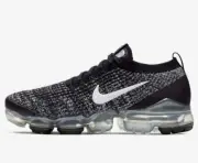Women's Nike Air Vapormax Flyknit 3 -SIZE 5 - AJ6910-001 Oreo Black White Grey