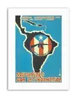 DETERMINATION LATIN AMERICA CUBA REVOLUTION Political Canvas art Prints