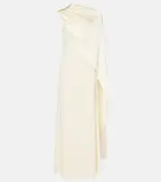 [Taller Marmo] Taller Marmo Berenson caped crêpe cady gown AU 8 white