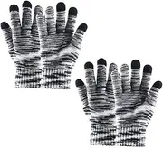 [DEARMAMY] Wool Knitting Touch Screen Gloves Women Winter Warm Full Finger 2 Pcs/pair Outdoor Sports Cycling Hiking