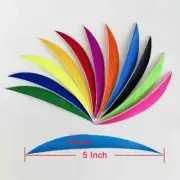 100Pcs/lot 5Inch Archery Fletching Turkey Feather for Bow Arrows Accessory Vanes
