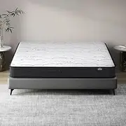 Giselle Bedding Double Mattress Bed Mattresses Bonnell Foam 16cm Thickness, with 6-Coil Spring System and Breathable Euro Top, 5Yrs Warranty, Medium Firm, White with Vacuum Packed