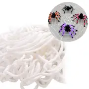 Halloween Window Decorations Realistic Spider Web Touchable