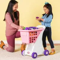 在飛比找Yahoo!奇摩拍賣優惠-Little Tikes 兒童購物車-粉
