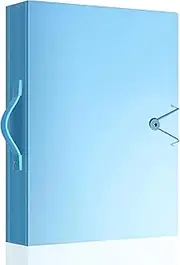 Durdiiy A3 Pocket Display Folders 80Pockets Project Presentation Folder Individual School Office Document Organiser Book Holder Case with Clear Plastic Sleeves for Painting Artwork Portfolio (Blue)