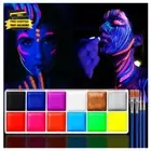 Glow in the Dark Face Body Paint, Glow in the Dark under UV Black Light Sticks M