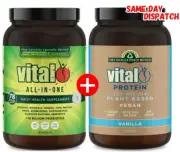 VITAL GREENS ALL IN ONE 1KG + VITAL PROTEIN 1KG
