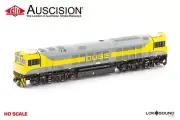 Auscision (SDA1-14s) QBX006 Qube - Yellow/Grey - HO Scale DCC
