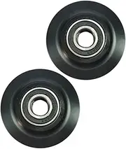 2pcs Heavy Duty Barn Door Trolley Rollers Precision Sliding Door Hardware for Bedroom Closet Versatile Track Wheels for Smooth Gliding Action and High Weight Support