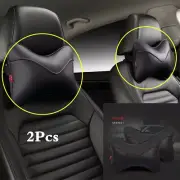 Headrests Car Seat Head Neck Rest Cushion PU Leather Breathable Pad Pillow 2pcs (for: Honda Civic)