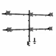 Brateck Pole Mount Six-screen Monitor Fit Most 17'-32' Monitors, Up to 7kg per Screen Vesa 75x75/100x100 Monitors Arms and Stands - LDT57-C06