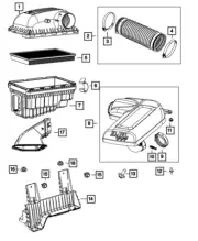 Genuine Mopar Air Cleaner Resonator 68089052AD
