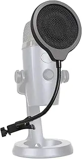 YOUSHARES Nano Microphone Pop Protection - Three Layers Pop Filter with Flexible 360° Gooseneck Clip Stabilising Arm for Blue Yeti Nano Microphone