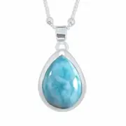 Laihas Classic Chic Raindrop Larimar Necklace