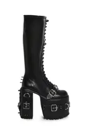 [Dolls Kill] Heart To Break Knee High Stretch Boots (Fairfax)