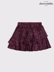 Abercrombie & Fitch Red Sequin Occasion Party Skirt (AL7487) | $55 - $58