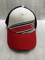Callaway Hat Cap Men Snapback Blue Red Golf Logo Adjustable Embroidered Baseball