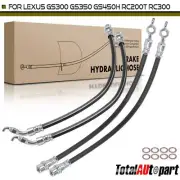 4Pcs Brake Hydraulic Hose for Lexus GS300 18-19 GS450H RC200T RC350 Front & Rear (for: Lexus)