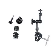 7 Articulating Magic Arm With Adjustable Friction & Large Claws Clips - Black