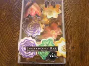 1997 B Via International Boxed Set Of 6 FLOWER & LEAF Metal COOKIE CUTTERS~~NIB!