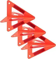 CHILDWEET 3pcs Emergency Reflective Warning Triangles for Vehicles Foldable Roadside for Breakdown and Accident Situations Convenient Storage Adaptable Use