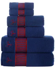 Brooks Brothers Fancy Border 6pc Towel Set
