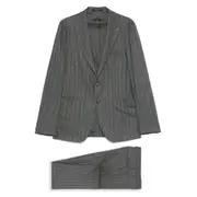 [Tagliatore] Tagliatore Pinstriped Suit 48 IT GREY