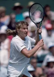 Steffi Graf of Germany at the Wimbledon Lawn Tennis Championships - Old Photo 6